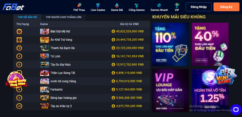 Tin tức casino và game bài f1686s